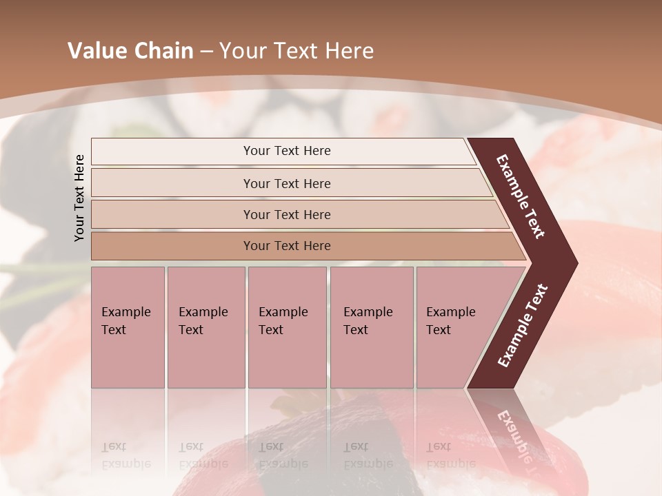 Smoked Sashimi Fish PowerPoint Template