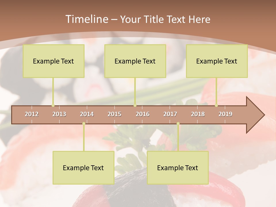 Smoked Sashimi Fish PowerPoint Template