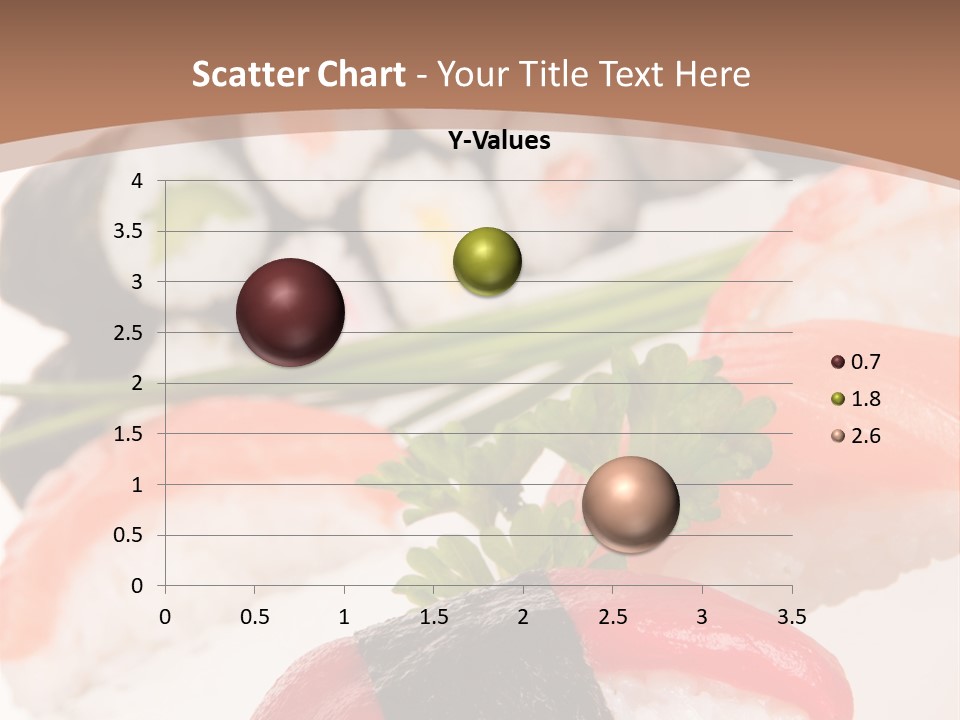 Smoked Sashimi Fish PowerPoint Template