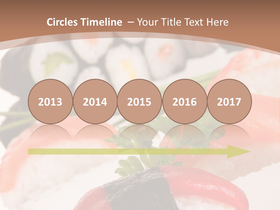 Smoked Sashimi Fish PowerPoint Template