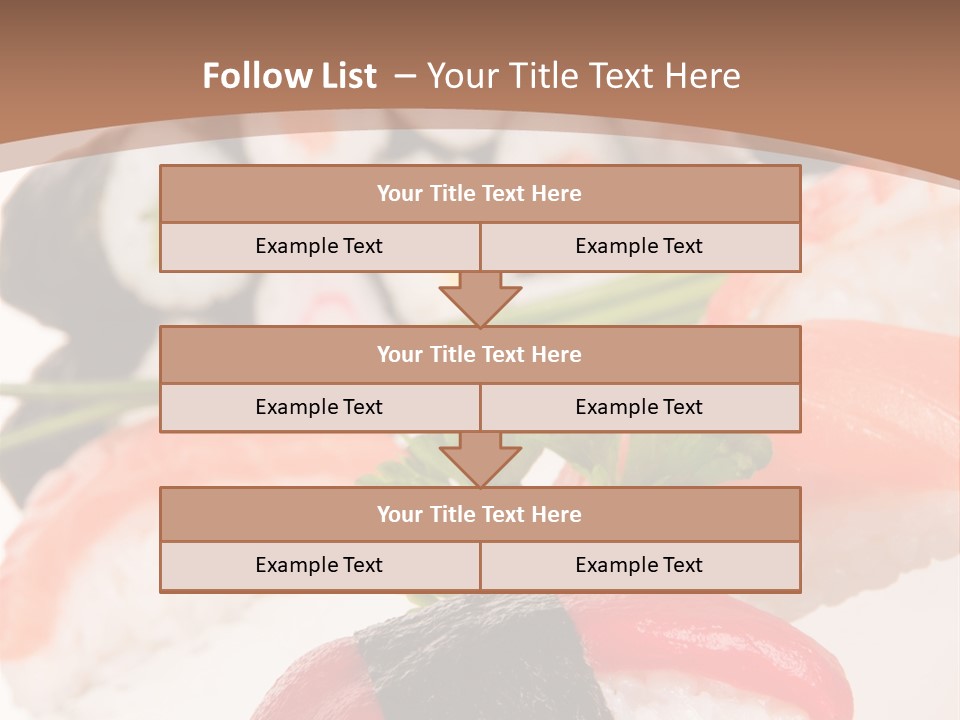 Smoked Sashimi Fish PowerPoint Template