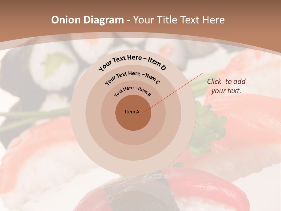 Smoked Sashimi Fish PowerPoint Template