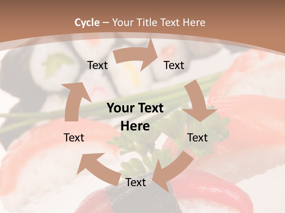 Smoked Sashimi Fish PowerPoint Template