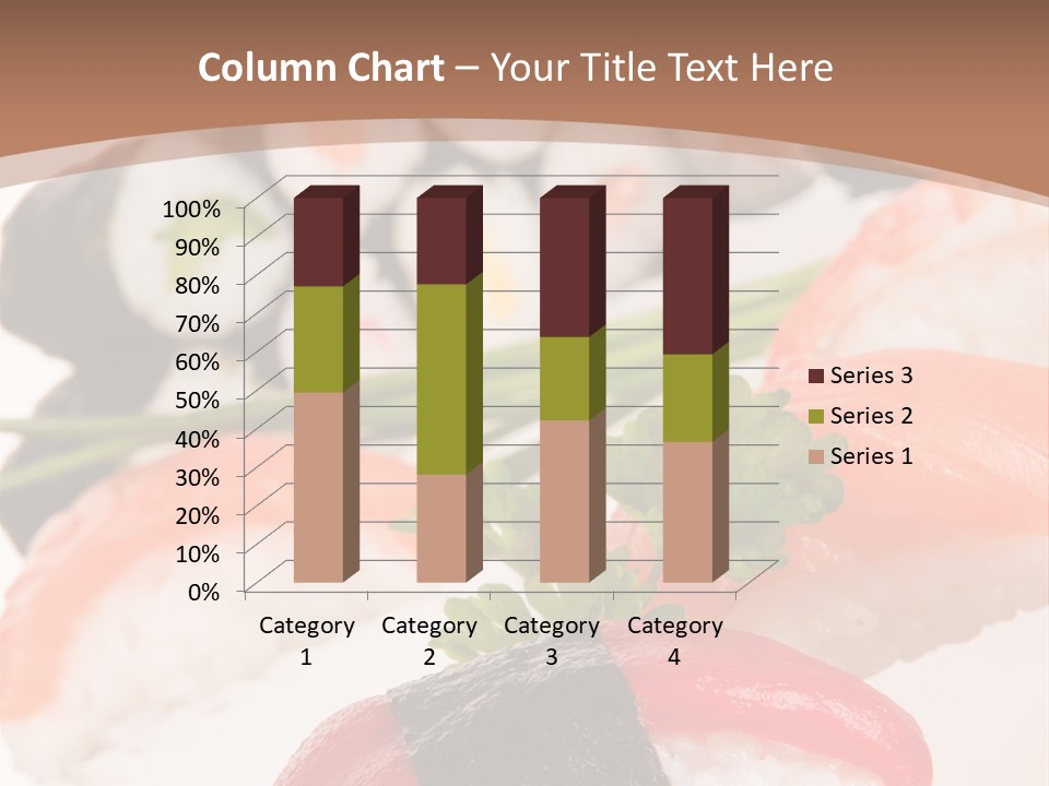 Smoked Sashimi Fish PowerPoint Template