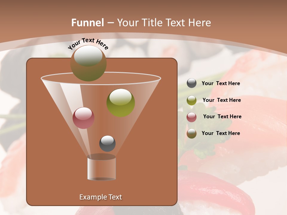 Smoked Sashimi Fish PowerPoint Template