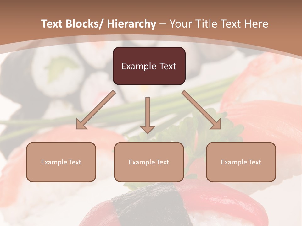 Smoked Sashimi Fish PowerPoint Template