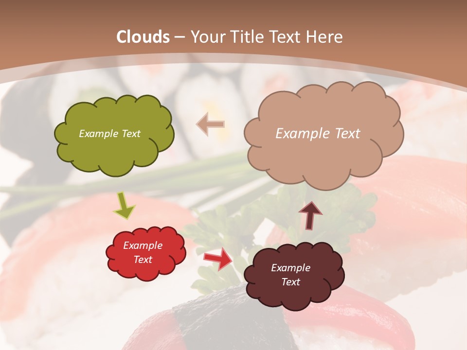 Smoked Sashimi Fish PowerPoint Template