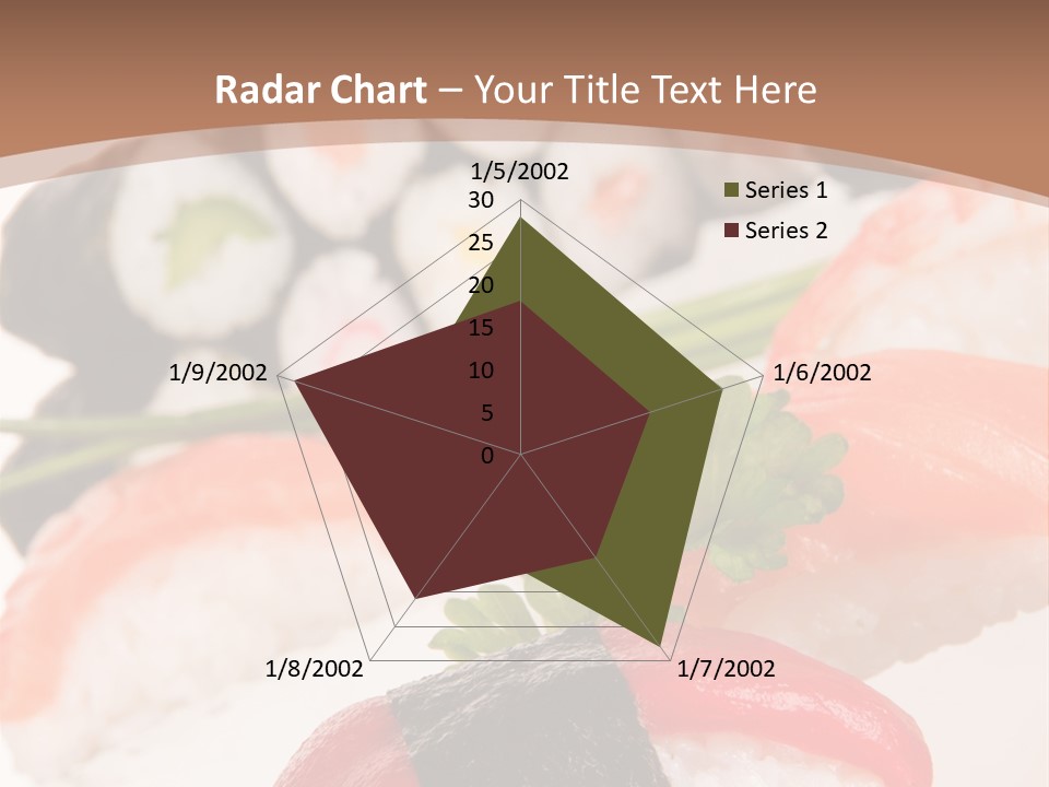Smoked Sashimi Fish PowerPoint Template