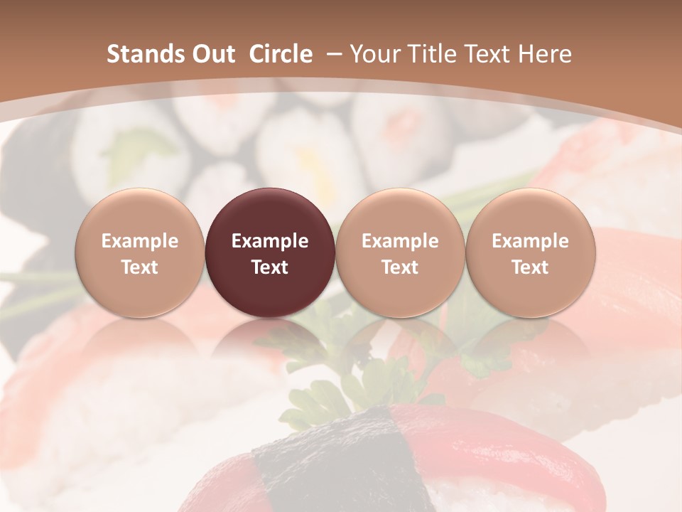 Smoked Sashimi Fish PowerPoint Template