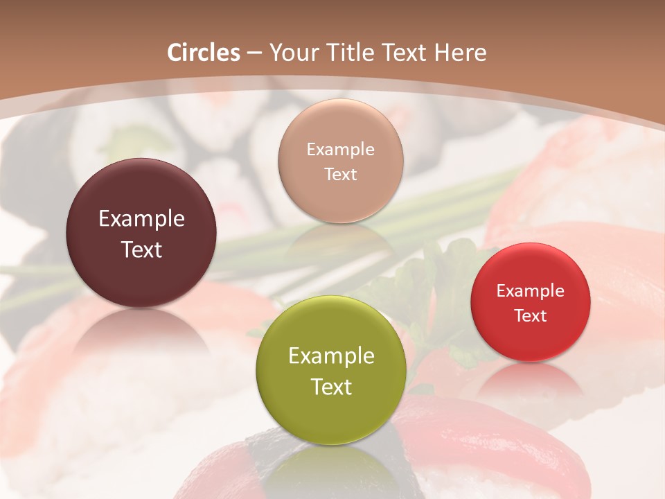 Smoked Sashimi Fish PowerPoint Template