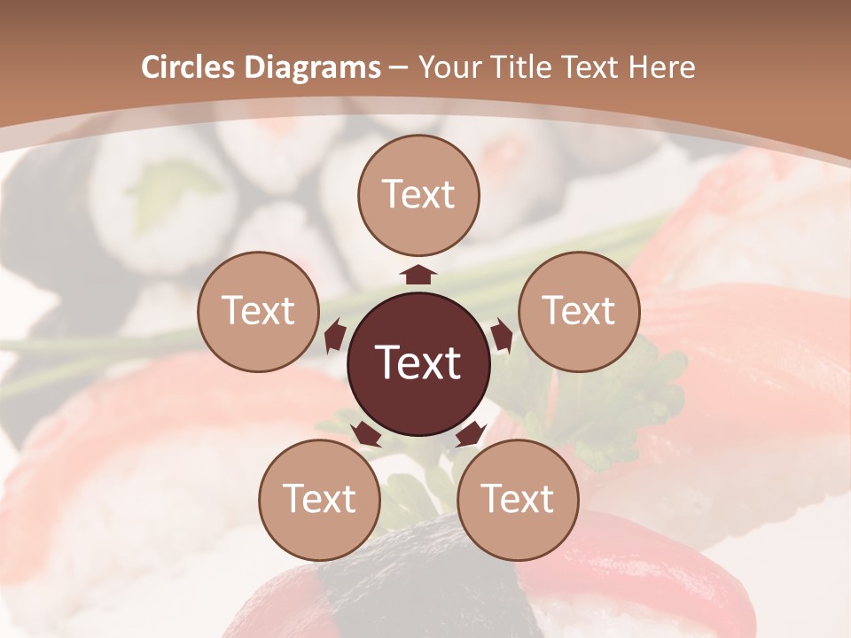 Smoked Sashimi Fish PowerPoint Template