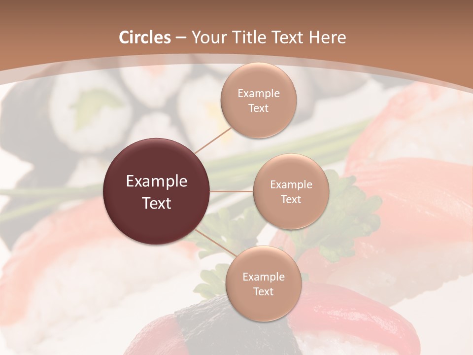 Smoked Sashimi Fish PowerPoint Template