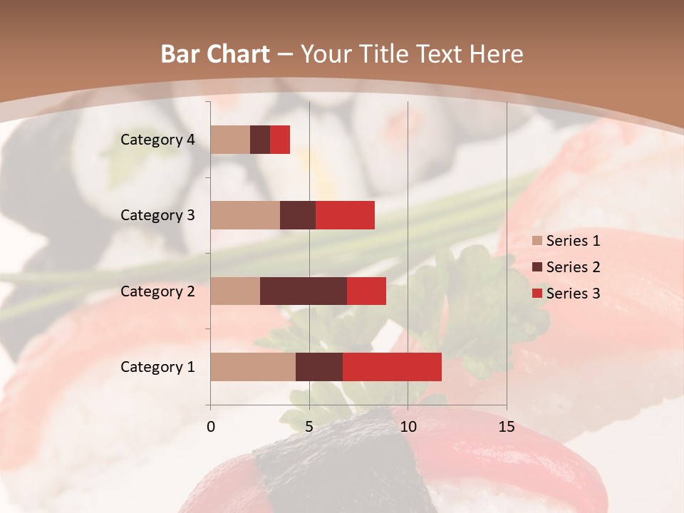 Smoked Sashimi Fish PowerPoint Template