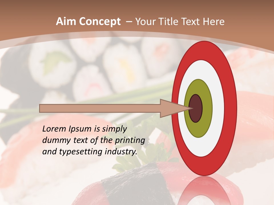 Smoked Sashimi Fish PowerPoint Template