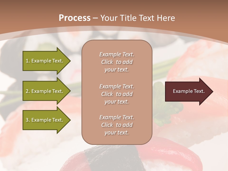 Smoked Sashimi Fish PowerPoint Template