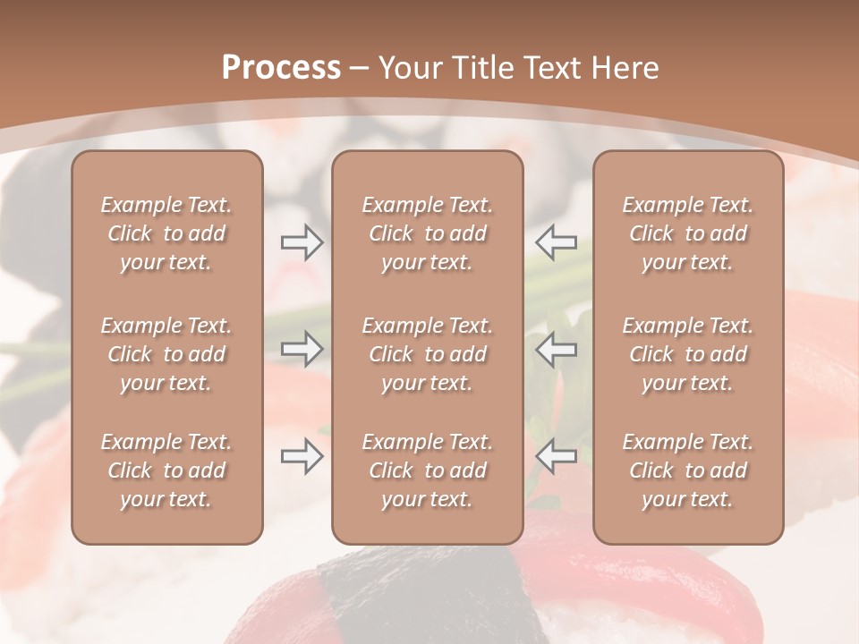 Smoked Sashimi Fish PowerPoint Template