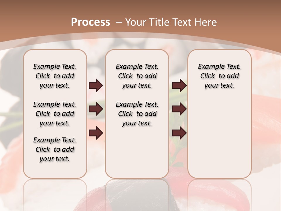 Smoked Sashimi Fish PowerPoint Template