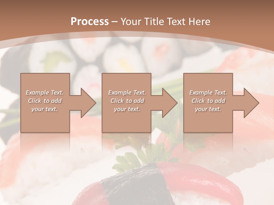 Smoked Sashimi Fish PowerPoint Template