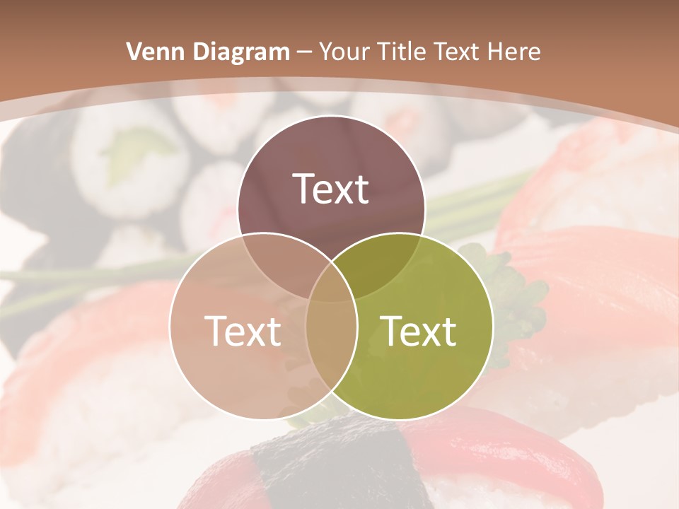 Smoked Sashimi Fish PowerPoint Template