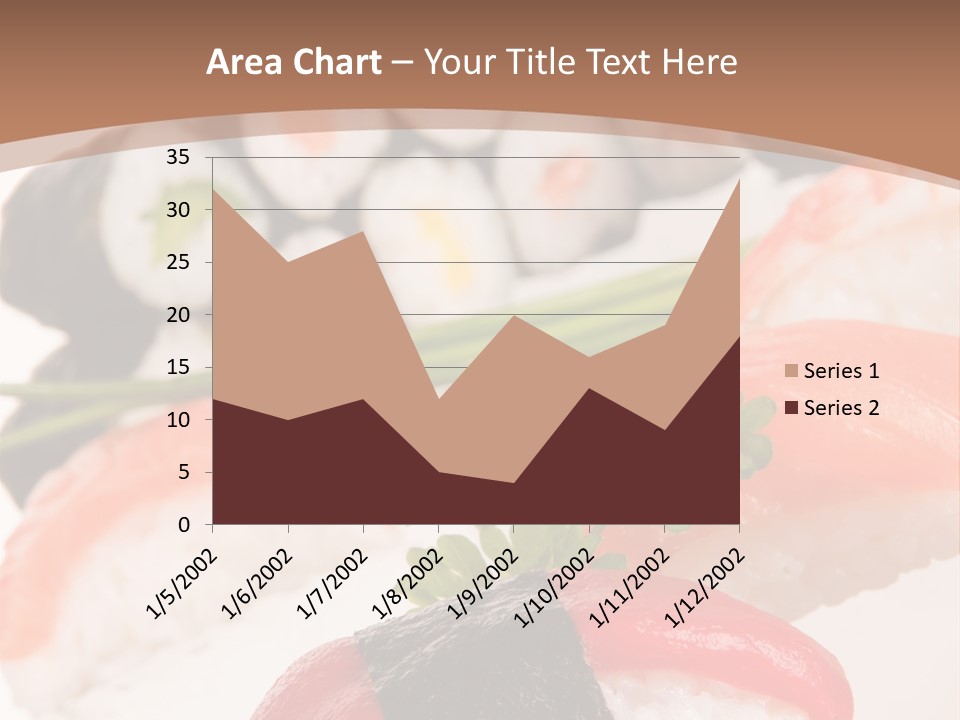 Smoked Sashimi Fish PowerPoint Template