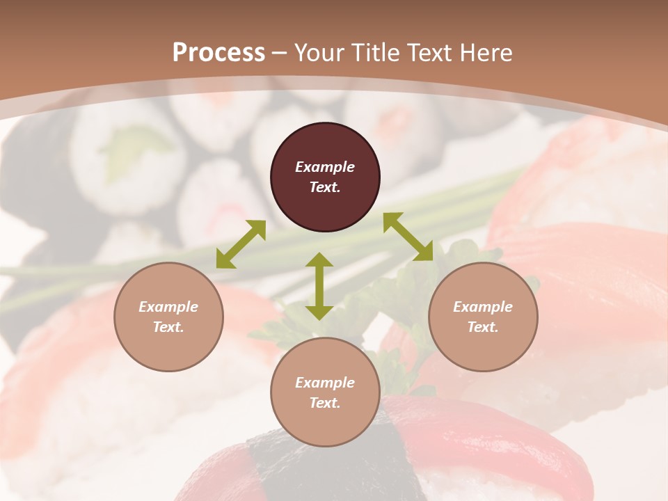 Smoked Sashimi Fish PowerPoint Template