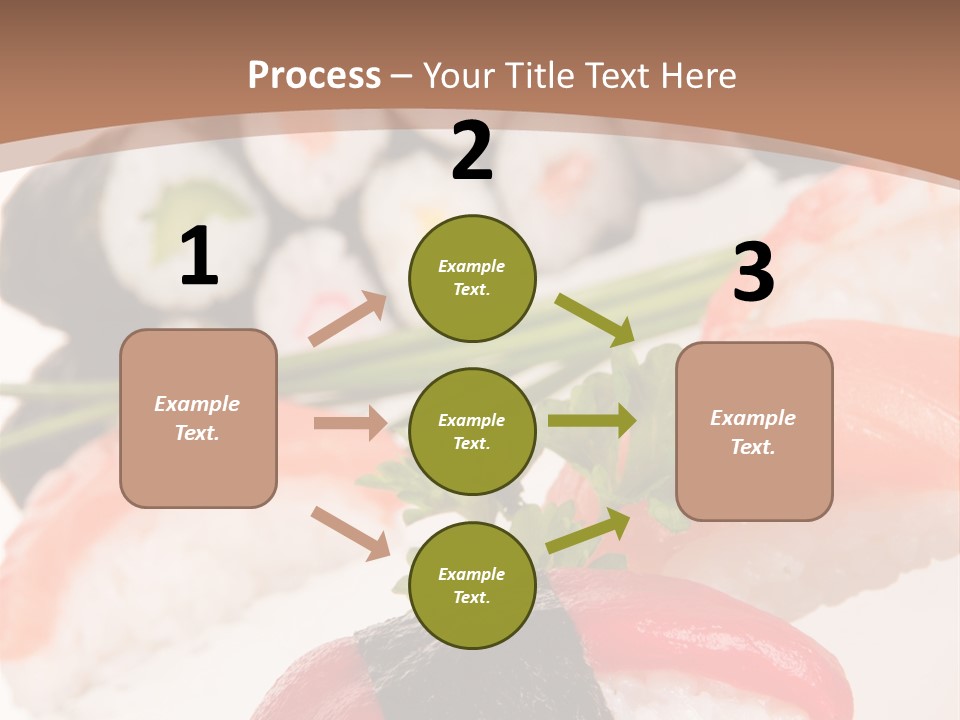 Smoked Sashimi Fish PowerPoint Template