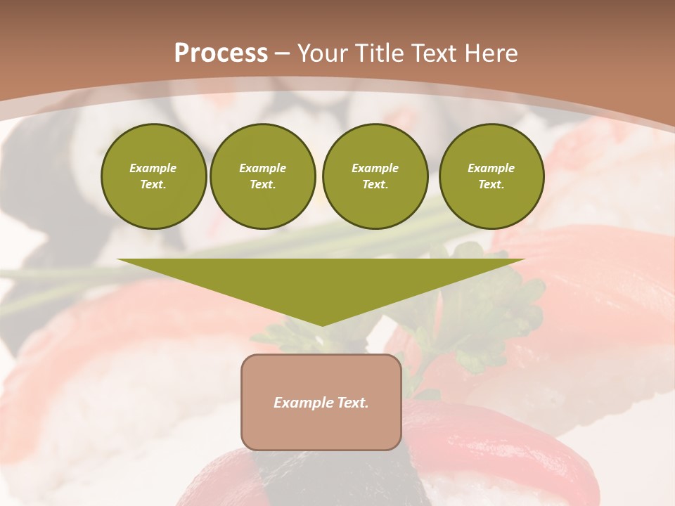 Smoked Sashimi Fish PowerPoint Template