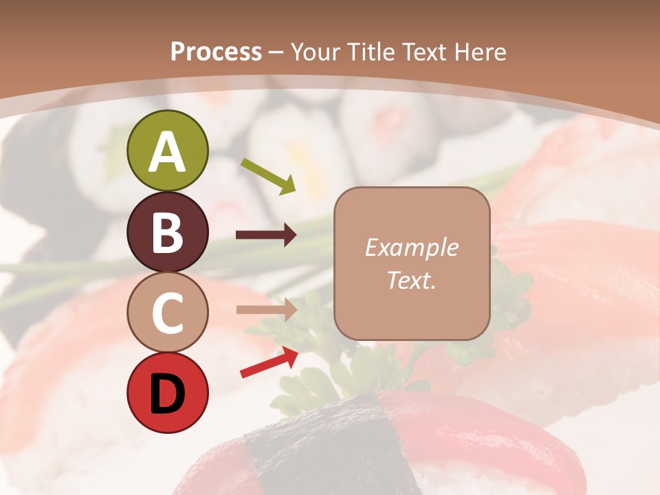 Smoked Sashimi Fish PowerPoint Template