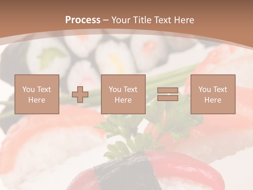 Smoked Sashimi Fish PowerPoint Template