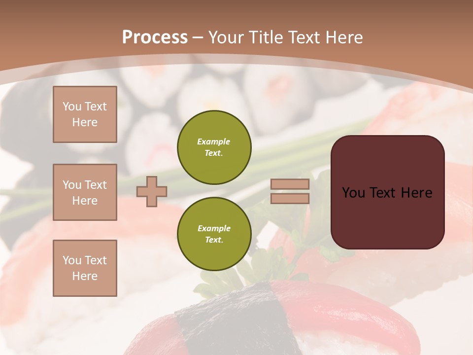 Smoked Sashimi Fish PowerPoint Template