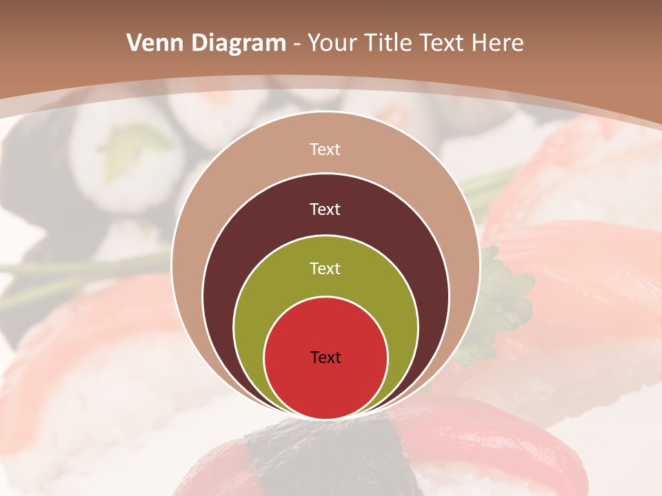 Smoked Sashimi Fish PowerPoint Template