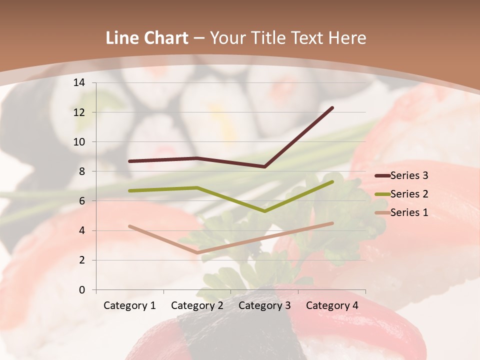 Smoked Sashimi Fish PowerPoint Template