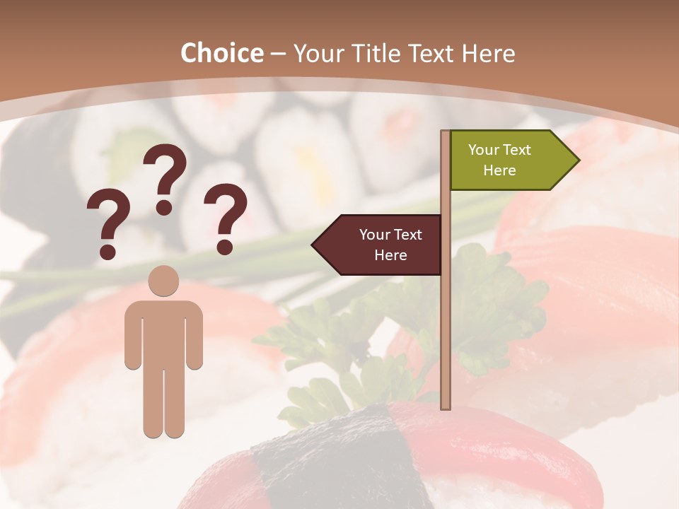 Smoked Sashimi Fish PowerPoint Template