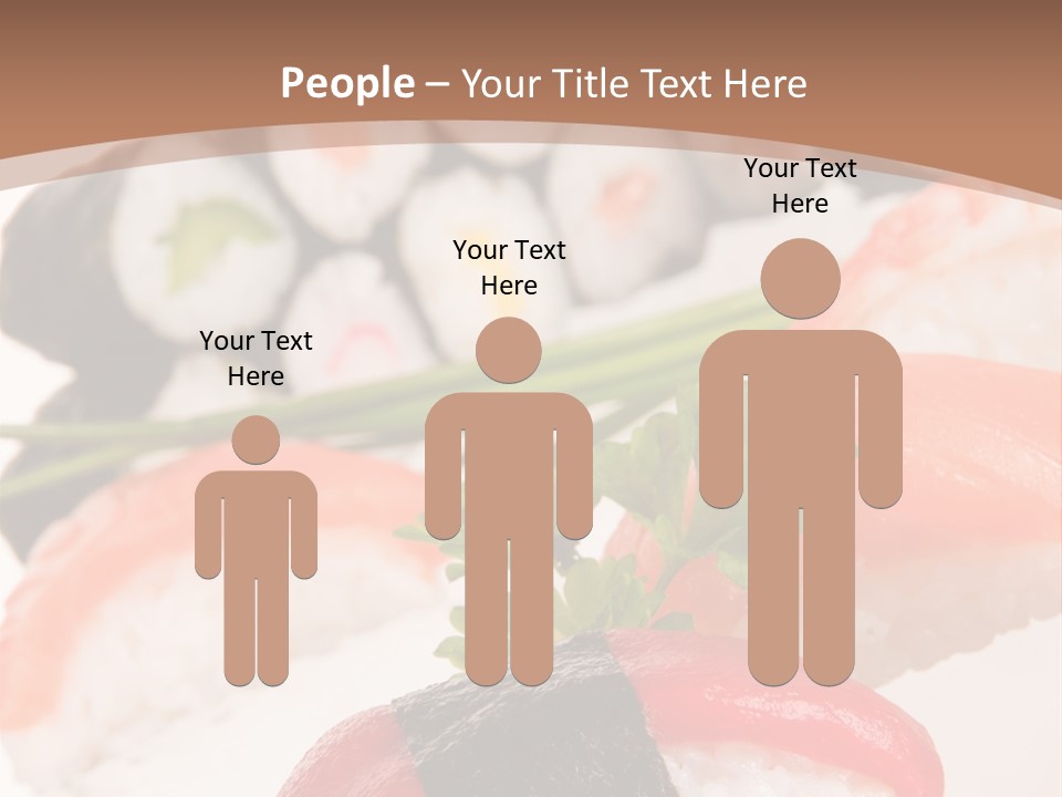 Smoked Sashimi Fish PowerPoint Template