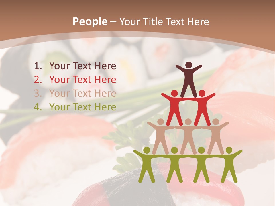 Smoked Sashimi Fish PowerPoint Template