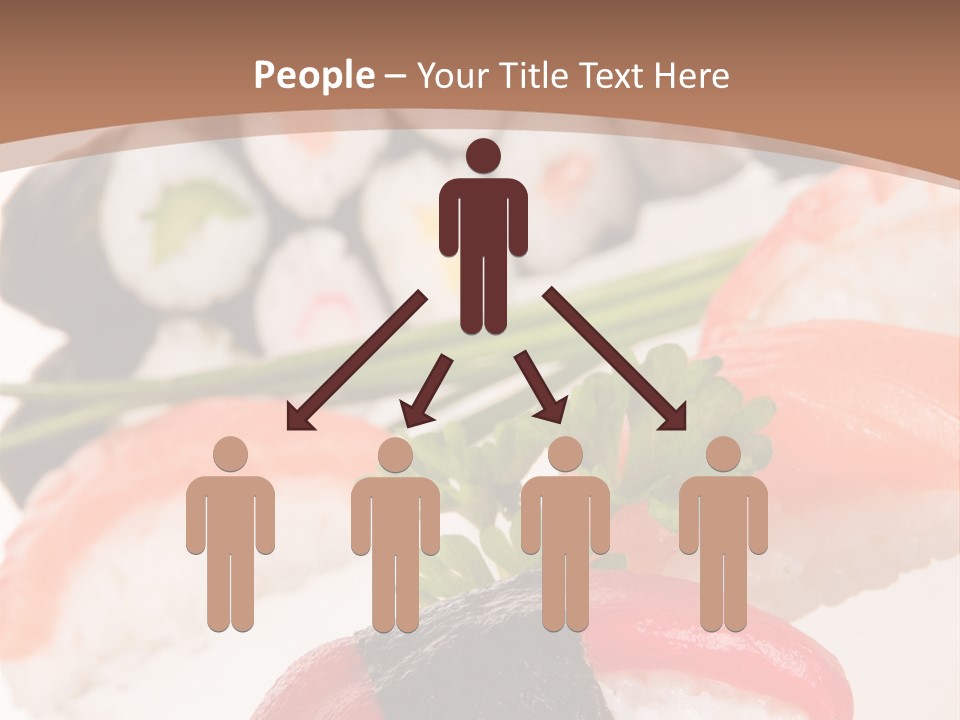 Smoked Sashimi Fish PowerPoint Template