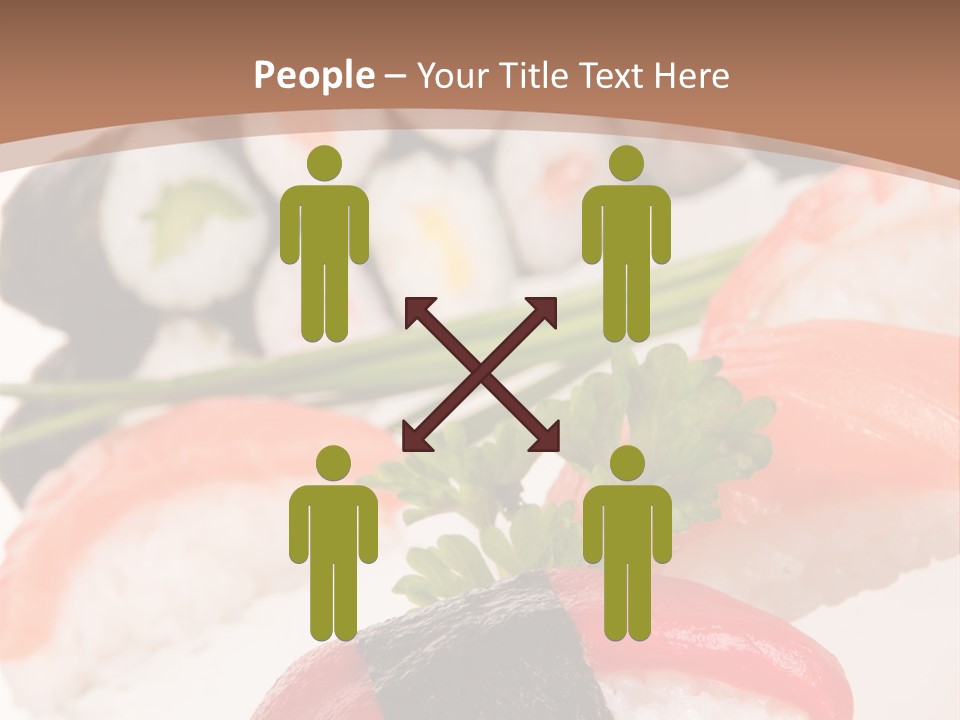 Smoked Sashimi Fish PowerPoint Template