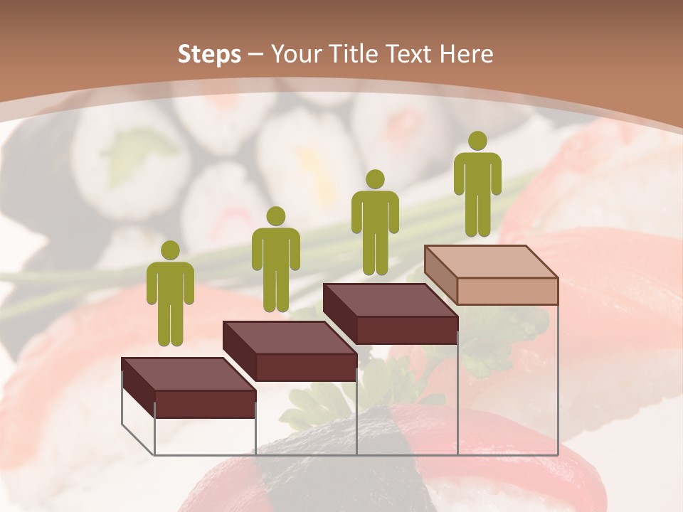 Smoked Sashimi Fish PowerPoint Template