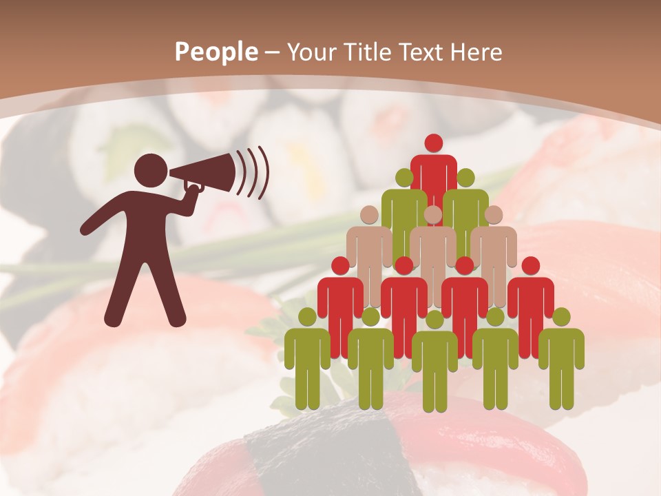 Smoked Sashimi Fish PowerPoint Template