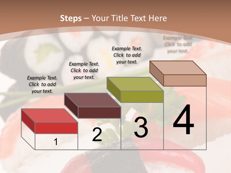 Smoked Sashimi Fish PowerPoint Template