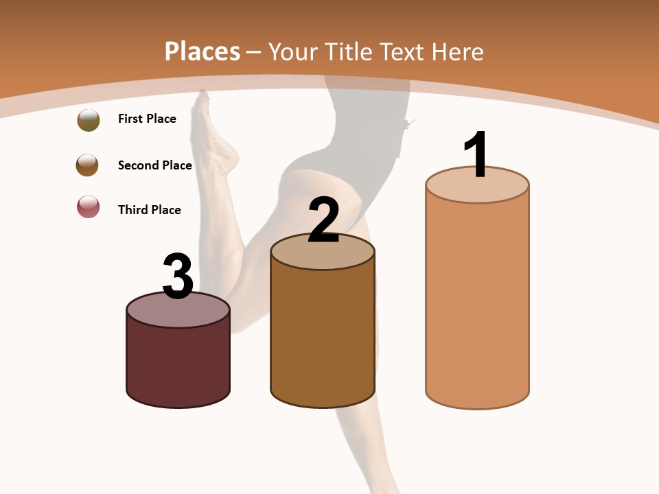 One Elegance Dancer PowerPoint Template