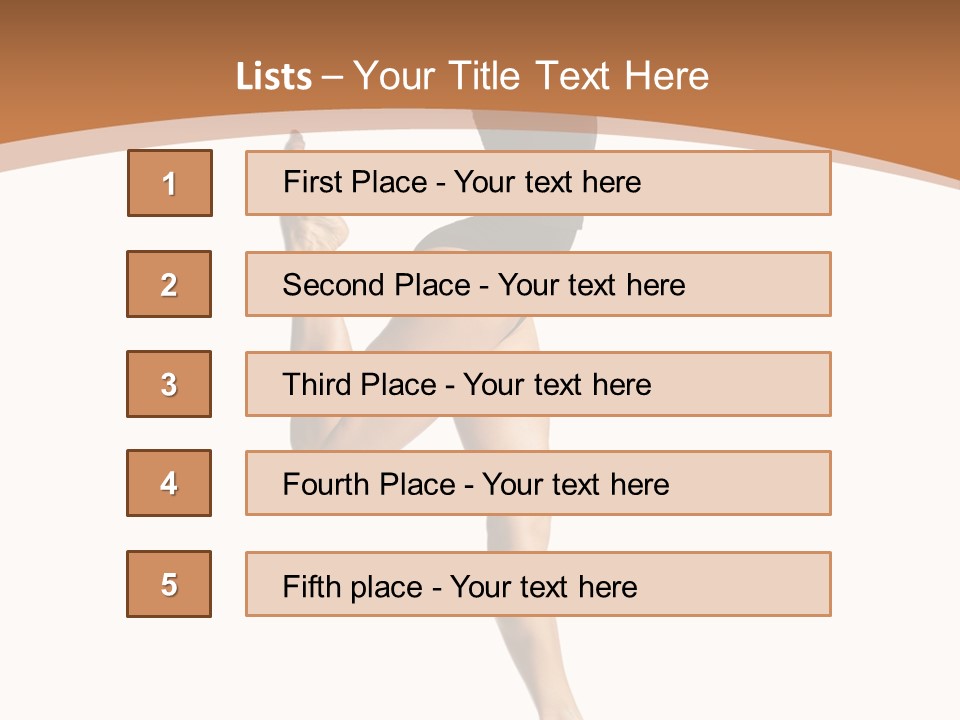 One Elegance Dancer PowerPoint Template