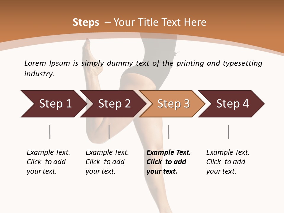 One Elegance Dancer PowerPoint Template
