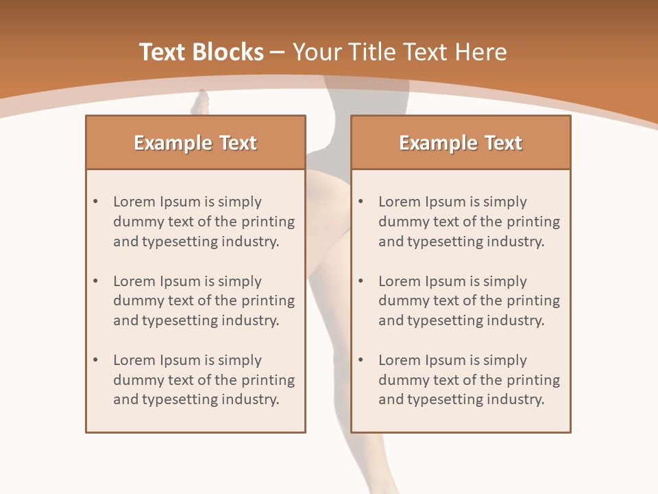 One Elegance Dancer PowerPoint Template