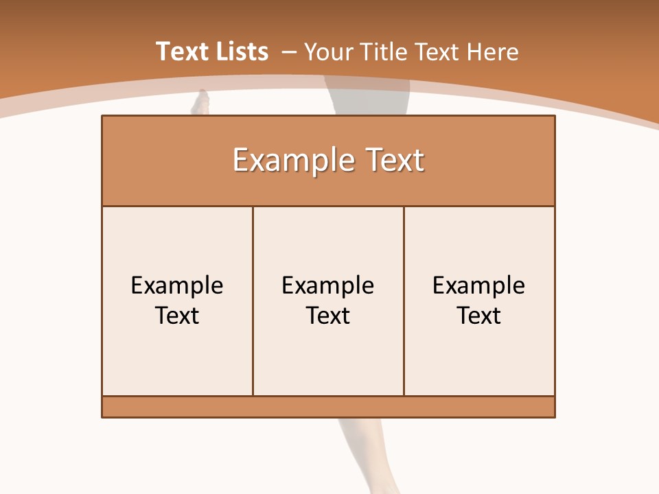One Elegance Dancer PowerPoint Template