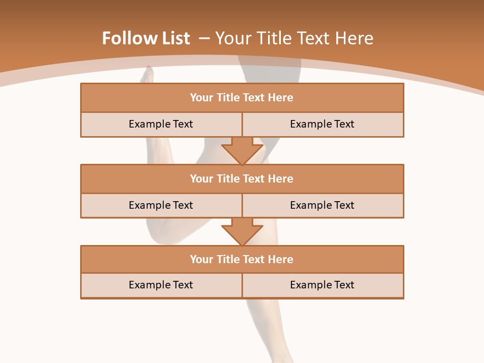 One Elegance Dancer PowerPoint Template