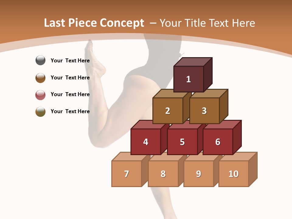 One Elegance Dancer PowerPoint Template