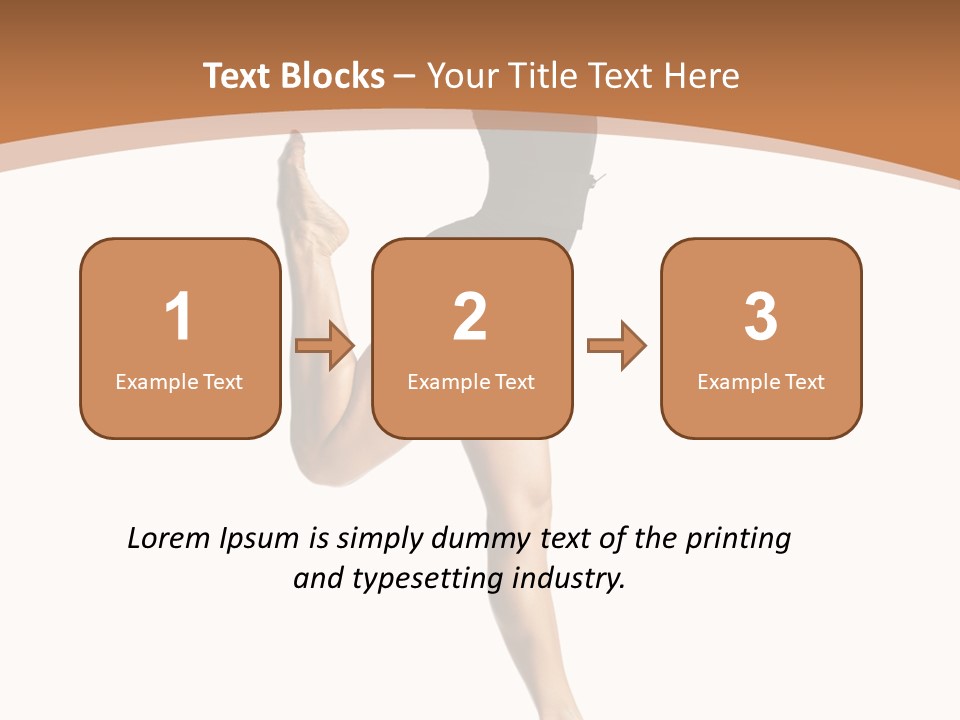 One Elegance Dancer PowerPoint Template