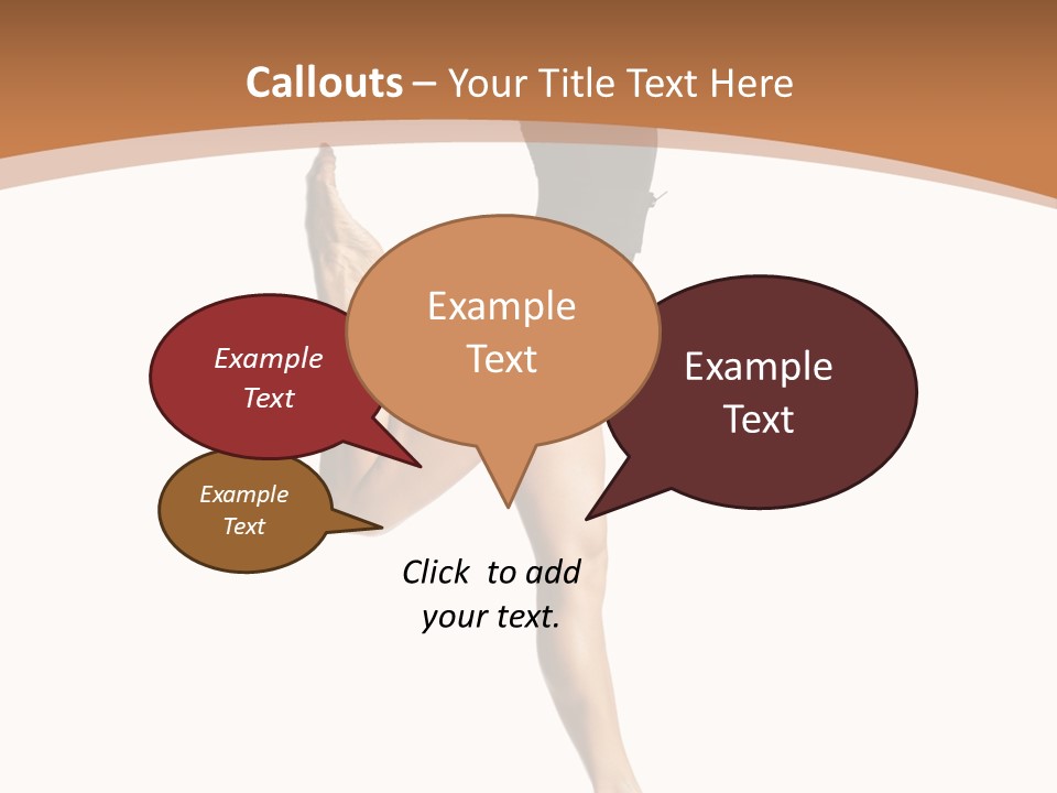 One Elegance Dancer PowerPoint Template