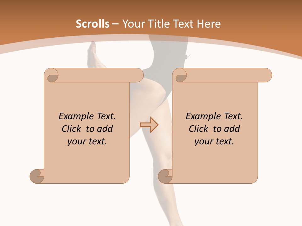 One Elegance Dancer PowerPoint Template